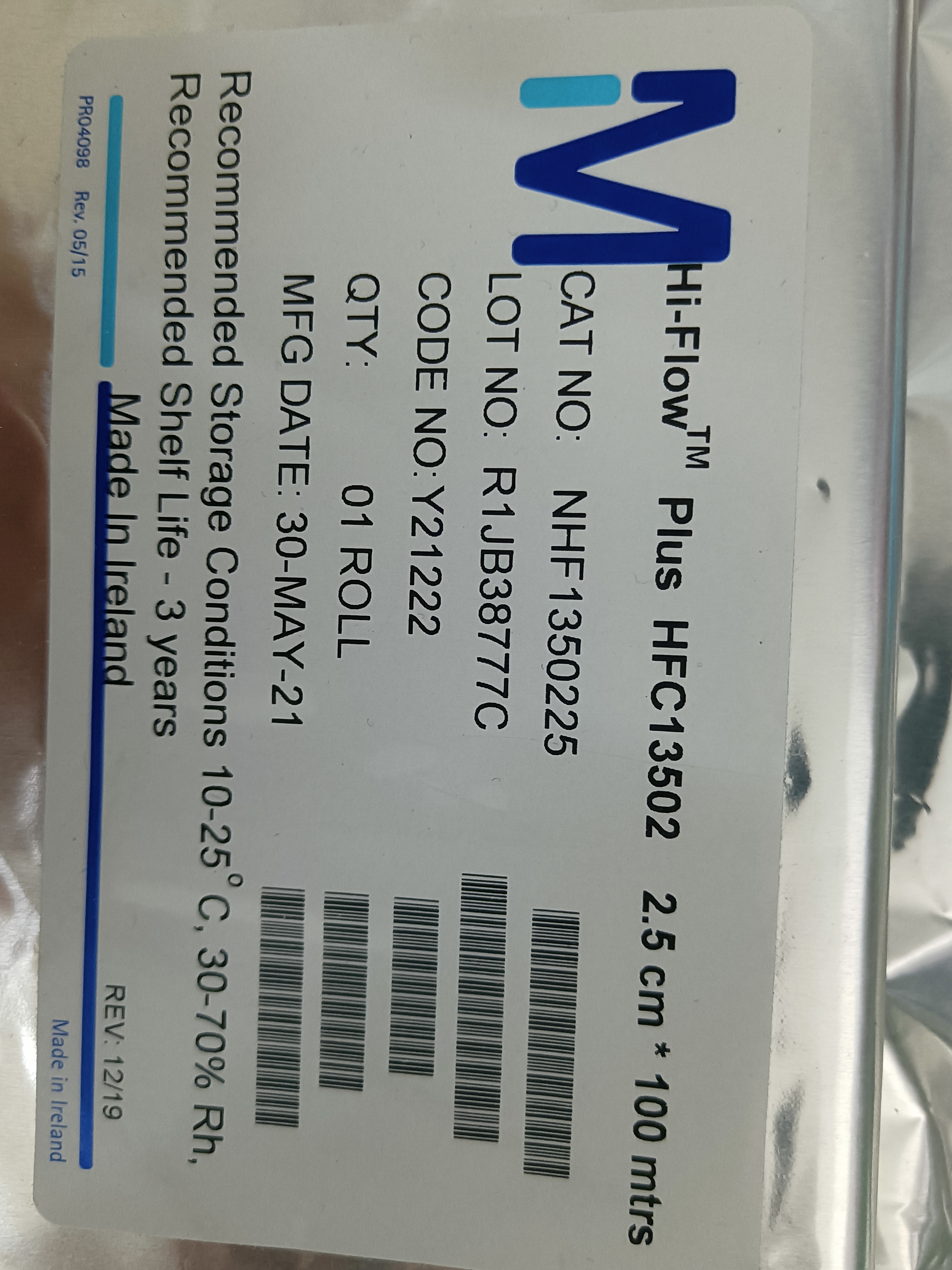 硝酸纖維濾膜NC膜 NHF1350225 Hi-Flow Plus HFC13502 大量現貨
